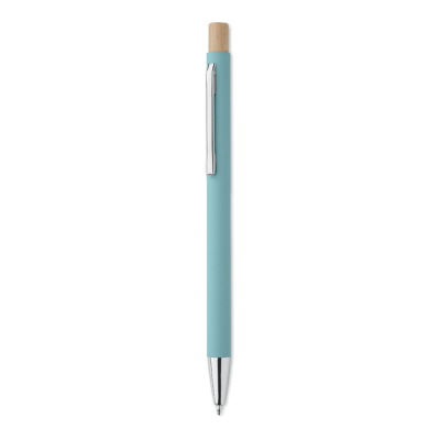 RECYCLED ALUMINIUM METAL BALL PEN in Blue