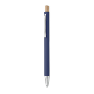 RECYCLED ALUMINIUM METAL BALL PEN in Blue