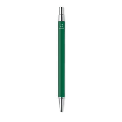 RECYCLED ALUMINIUM METAL BALL PEN in Green