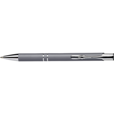 RECYCLED ALUMINIUM METAL BALL PEN in Grey