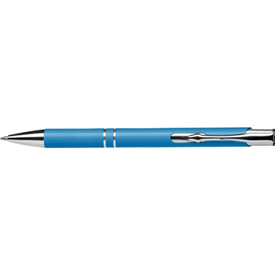 RECYCLED ALUMINIUM METAL BALL PEN in Light Blue