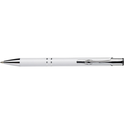 RECYCLED ALUMINIUM METAL BALL PEN in White