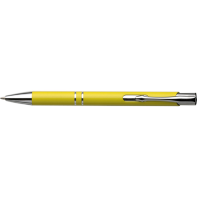 RECYCLED ALUMINIUM METAL BALL PEN in Yellow