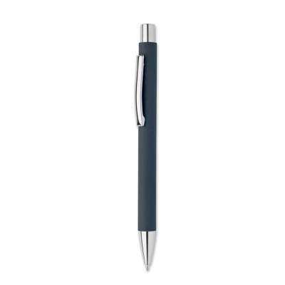 RECYCLED PAPER PUSH BALL PEN in Blue