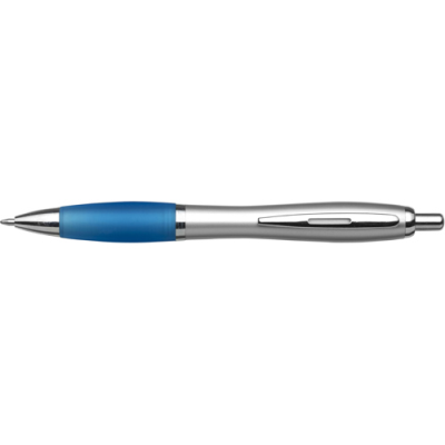 RECYCLED PLASTIC BALL PEN in Light Blue