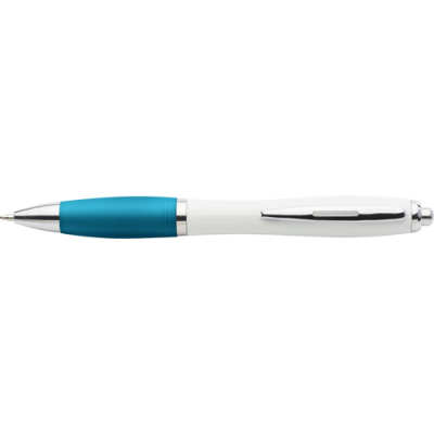 RECYCLED PLASTIC BALL PEN in Light Blue