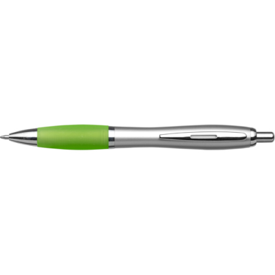 RECYCLED PLASTIC BALL PEN in Lime