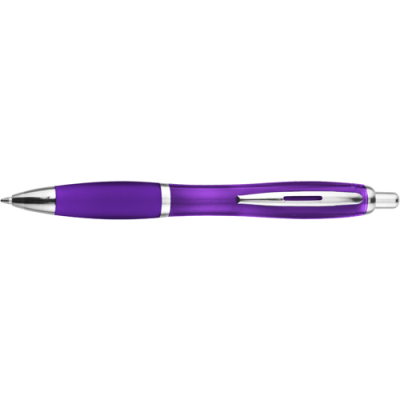 RECYCLED PLASTIC BALL PEN in Purple