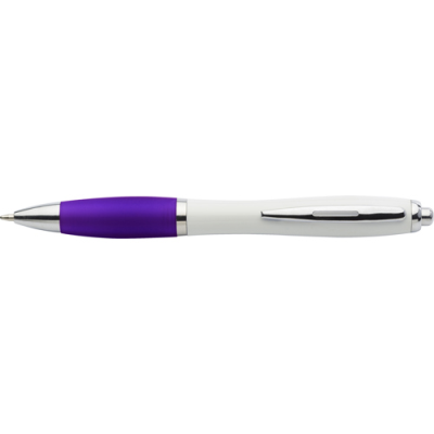 RECYCLED PLASTIC BALL PEN in Purple