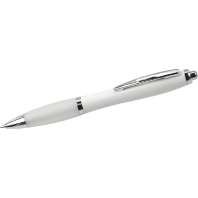 RECYCLED PLASTIC BALL PEN in White