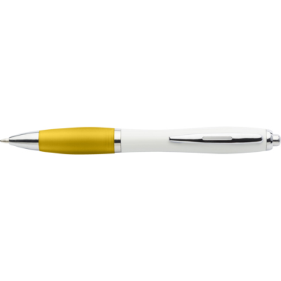 RECYCLED PLASTIC BALL PEN in Yellow