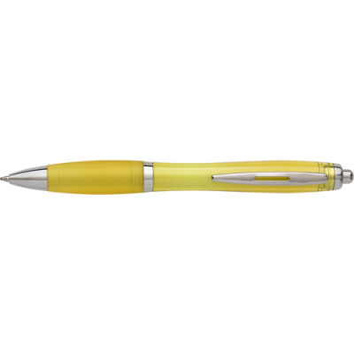 RECYCLED PLASTIC BALL PEN in Yellow