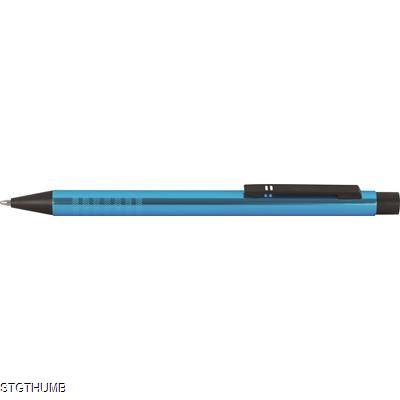 RETRACTABLE BALL PEN MADE OF METAL in Turquoise