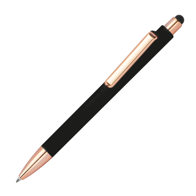 RUBBER BALL PEN in Black