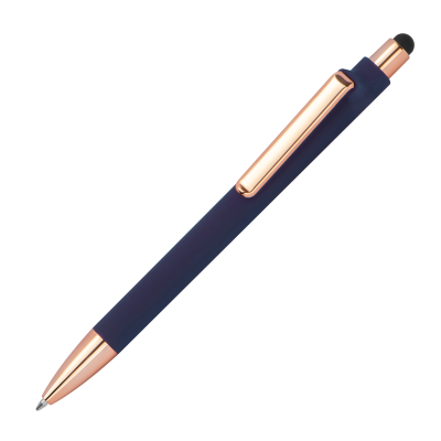 RUBBER BALL PEN in Darkblue