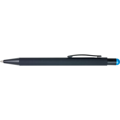 RUBBER BALL PEN in Light Blue