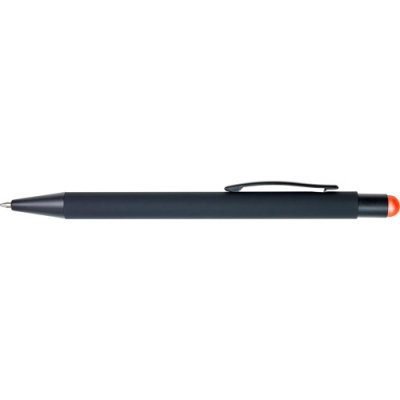 RUBBER BALL PEN in Orange