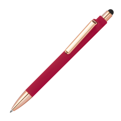 RUBBER BALL PEN in Red