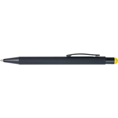 RUBBER BALL PEN in Yellow