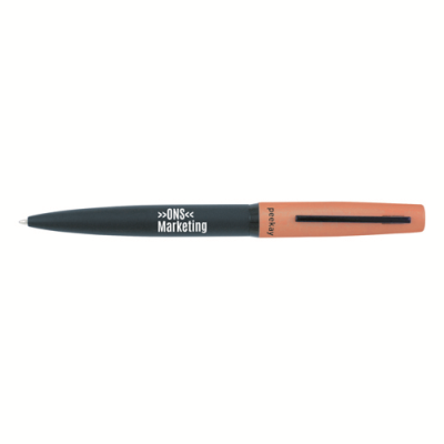 SAMARIA METAL BALL PEN with Blue Ink in Orange