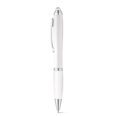 SANS BALL PEN with Twist Mechanism & Metal Clip in White