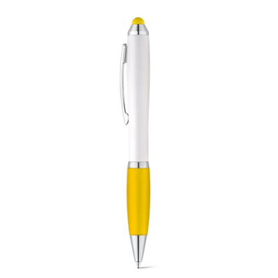 SANS BALL PEN with Twist Mechanism & Metal Clip in Yellow