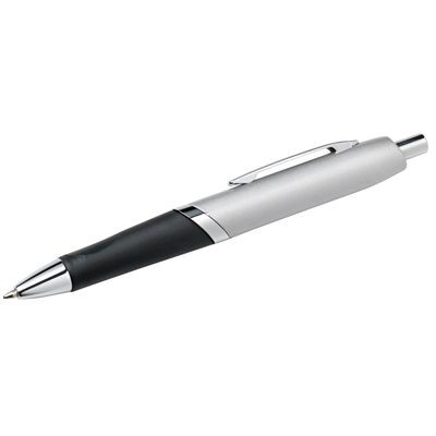 SILVER METAL BALL PEN with Black Grip