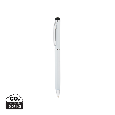 SLIM METAL STYLUS PEN in White