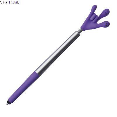 SMILE HANDBALL PEN in Violet