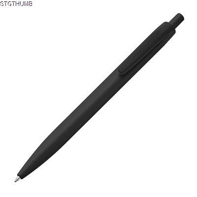 SOLID PLASTIC BALL PEN in Black