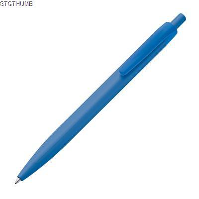 SOLID PLASTIC BALL PEN in Blue