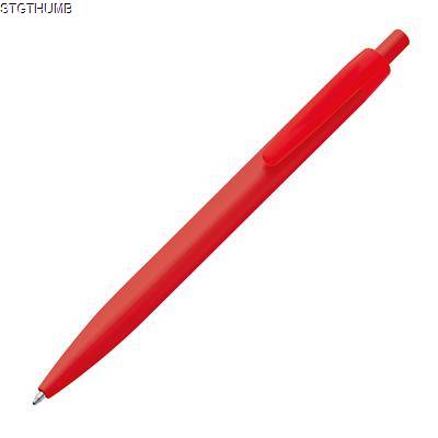 SOLID PLASTIC BALL PEN in Red