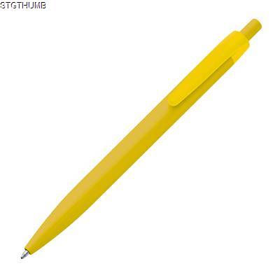 SOLID PLASTIC BALL PEN in Yellow