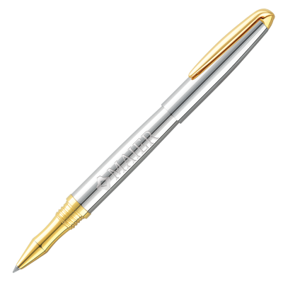 STERLING CLASSIC ROLLERBALL PEN - SILVER - GOLD