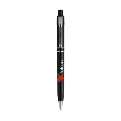 STILOLINEA RAJA SILVER CHROME RECYCLED PEN in Black