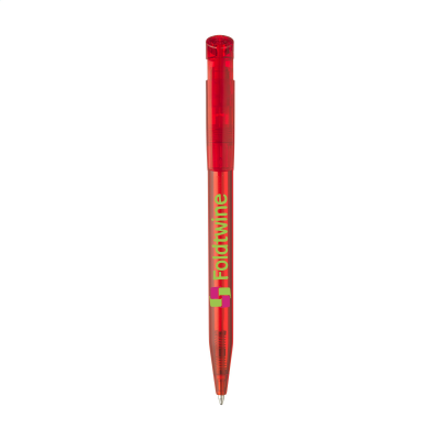 STILOLINEA S45 CLEAR TRANSPARENT PEN in Clear Transparent Red