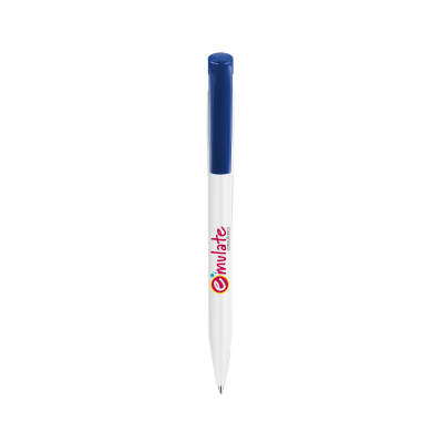 STILOLINEA S45 SOLID PEN in White & Dark Blue