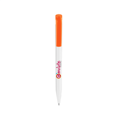 STILOLINEA S45 SOLID PEN in White & Orange