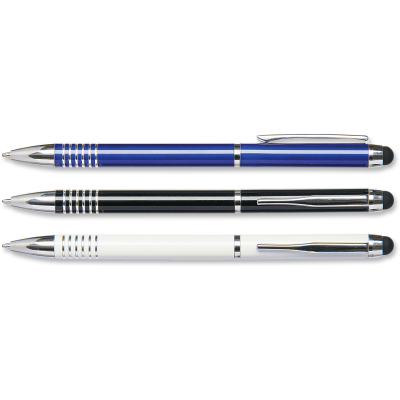 STYLUS PEN TWIST ACTION METAL BALL PEN