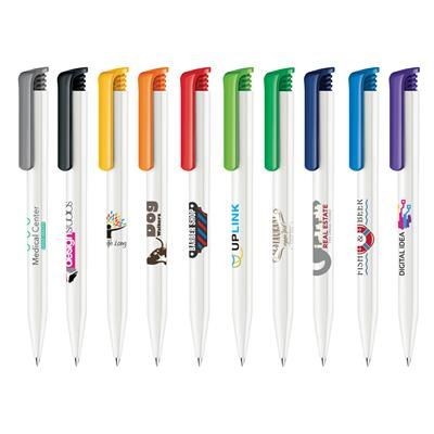 SUPER HIT BASIC PLASTIC BALL PEN in White