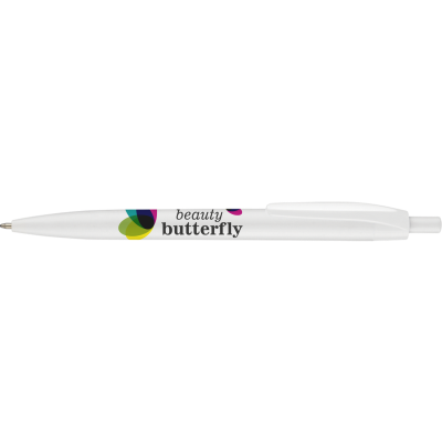 SUPERSAVER CLICK BALL PEN (LINE COLOUR PRINT)