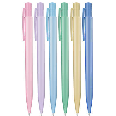 SUPERSAVER PASTEL BALL PEN (LINE COLOUR PRINT)