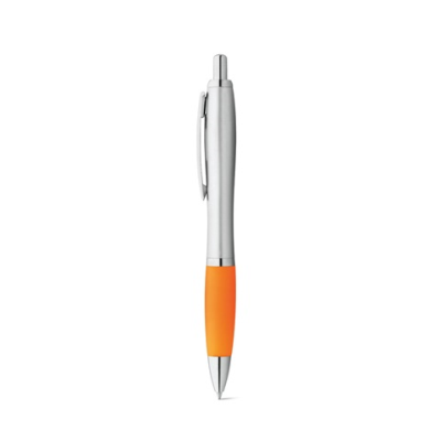 SWING BALL PEN with Metal Clip in Orange