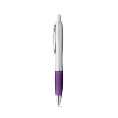 SWING BALL PEN with Metal Clip in Purple