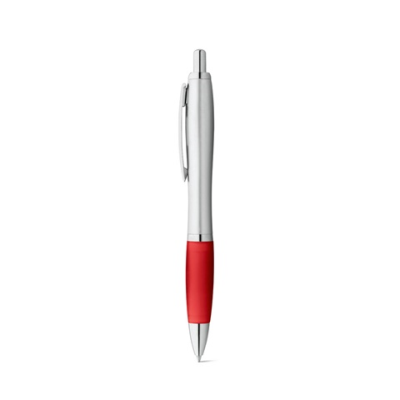 SWING BALL PEN with Metal Clip in Red