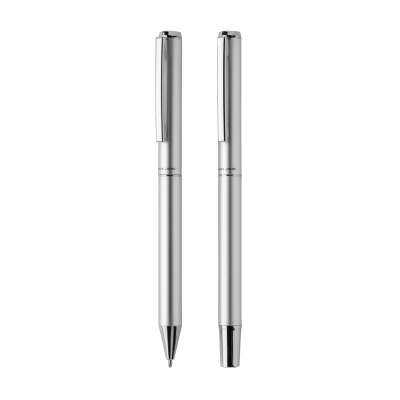 SWISS PEAK CEDAR RCS CERTIFIED RECYCLED ALUMINUM PEN SET in Silver