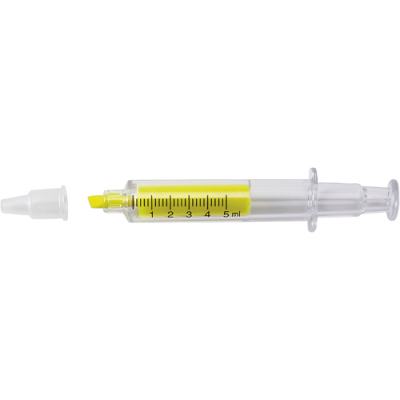 SYRINGE TEXT MARKER in Yellow