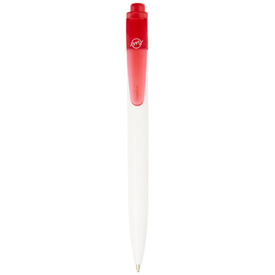 THALAASA OCEAN-BOUND PLASTIC BALL PEN (BLACK INK) in Clear Transparent Red & White