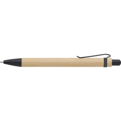 THE HADLEIGH - BAMBOO BALL PEN in Black