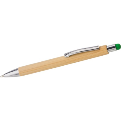 THE LEX - BAMBOO AND PLASTIC BALL PEN in Lime